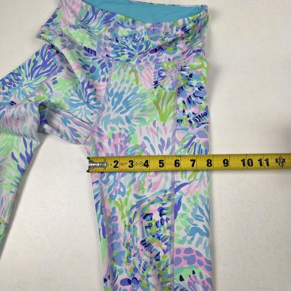 Lilly Pulitzer Luxletic Pants Womens Small Patterned Activewear Yoga Athletic - Picture 8 of 10